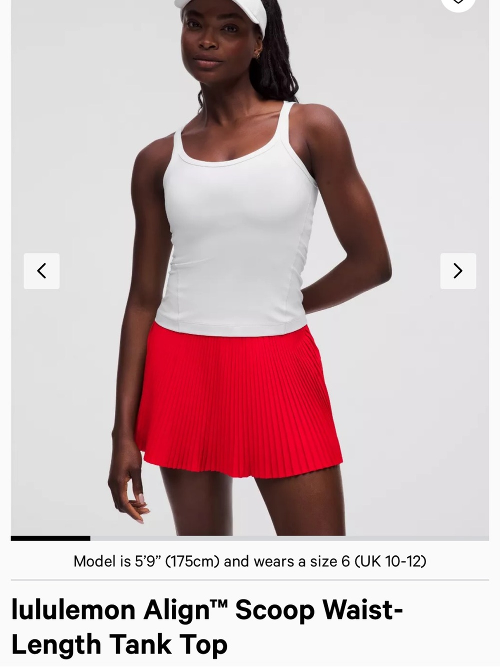 lululemon athletica White Scoop Neck Tank